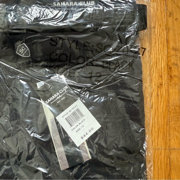 Sahara Club Lot of 7 Boys Black Chino Pants With Belt NWT Style SC-70-27 - Picture 7 of 7